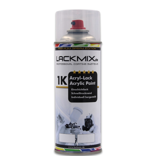 1K Spraydose RAL Acryl Einschichtlack Farben. Glänzend, seidenmatt oder matt. 400ml. RAL 3000 Feuerrot glänzend