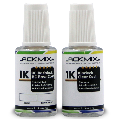 B39 Mineralgrau Met / Lackstift für BMW / Autolack & Sets: 2er Set / Autolack+Klarlack / je 20ml