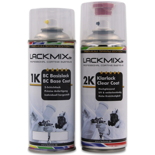 JCCE (JCCEWHA) Performance Blue Met / für FORD / Spraydosen-Lackspray Autolack Sets: Basislack + 2K Klarlack