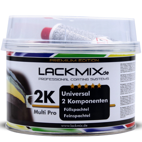 Universalspachtel als Füllspachtel / Feinspachtel inkl. Härter. Lackmix Multi Pro. 2,0kg