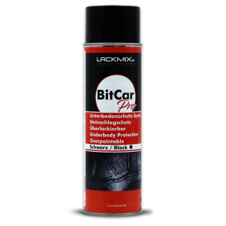 Steinschlagschutz Spray - Unterbodenschutz Spray. Überlackierbar. Schwarz / Bitcar! / 500ml 12x Steinschlagschutzspray