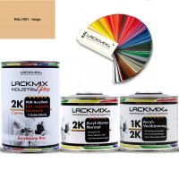 2K Lack RAL 1001 Beige / RAL Acryl Express Einschichtlack...