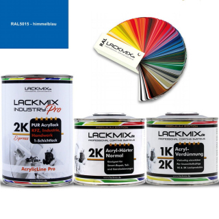 2K Lack RAL 5015 Himmelblau / RAL Acryl Express...