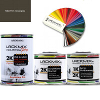 2K Lack RAL 7013 Braungrau / RAL Acryl Express Einschichtlack / Alle Mengen & Sets / Lackmix