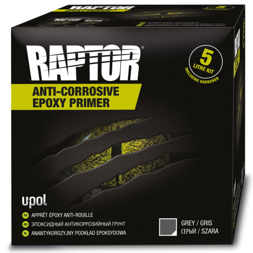 Raptor Lack Beschichtung 4er Set + UBS Pistole/tönbar, schwarz, RAL  Farben/Upol